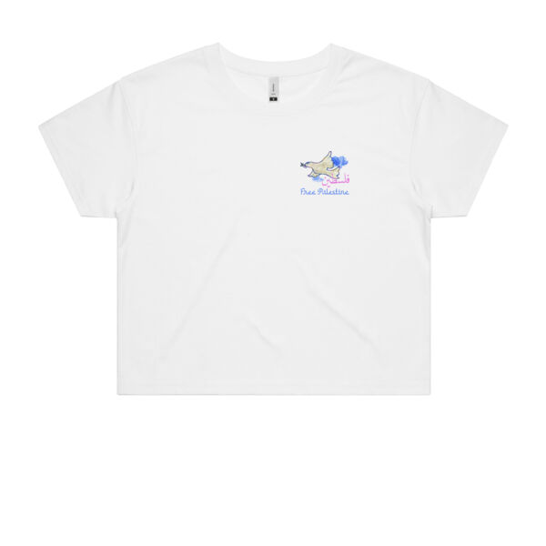 Free Palestine Dove Crop Tee Thumbnail