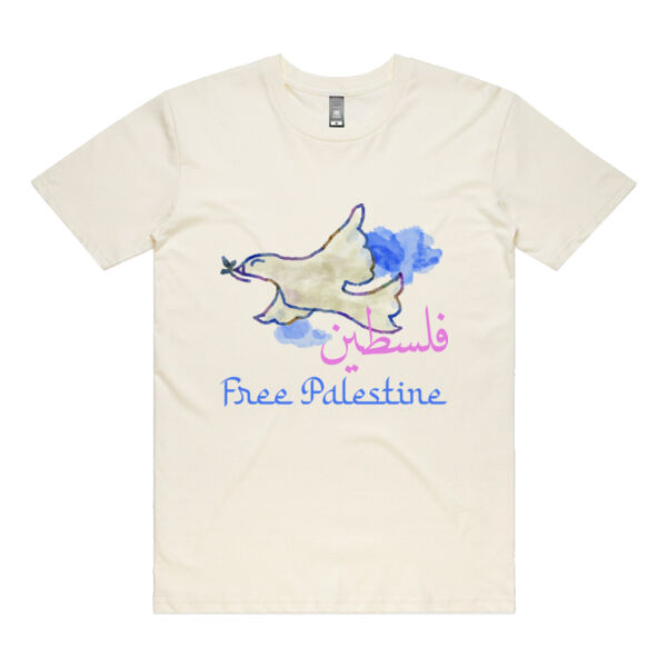 Free Palestine Dove Unisex Tee - choose your colour! Thumbnail